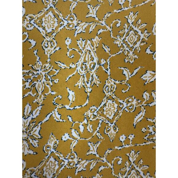 HD in Paris Floral Blouse Top Anthropologie Yellow Size 12 US 3/4 Sleeve - Picture 5 of 8